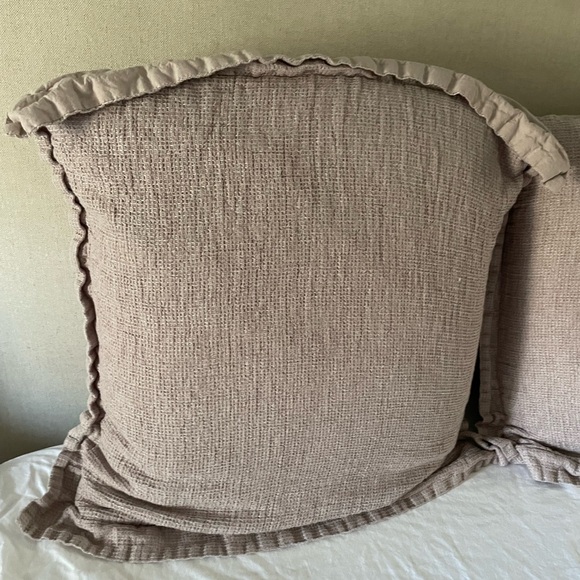 Pottery Barn European Flax Linen Waffle Duvet Cover - Picture 4 of 8